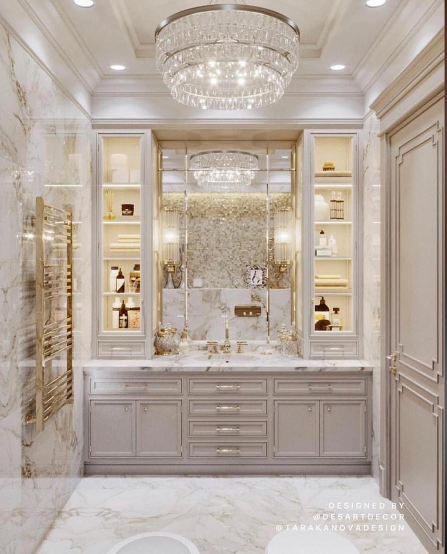 Классический интерьер ванной