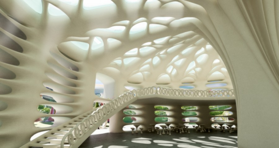 Бионическая архитектура и интерьер