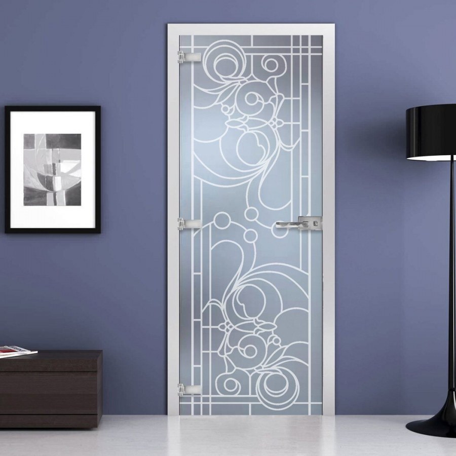 Стеклянные двери Акма в интерьере