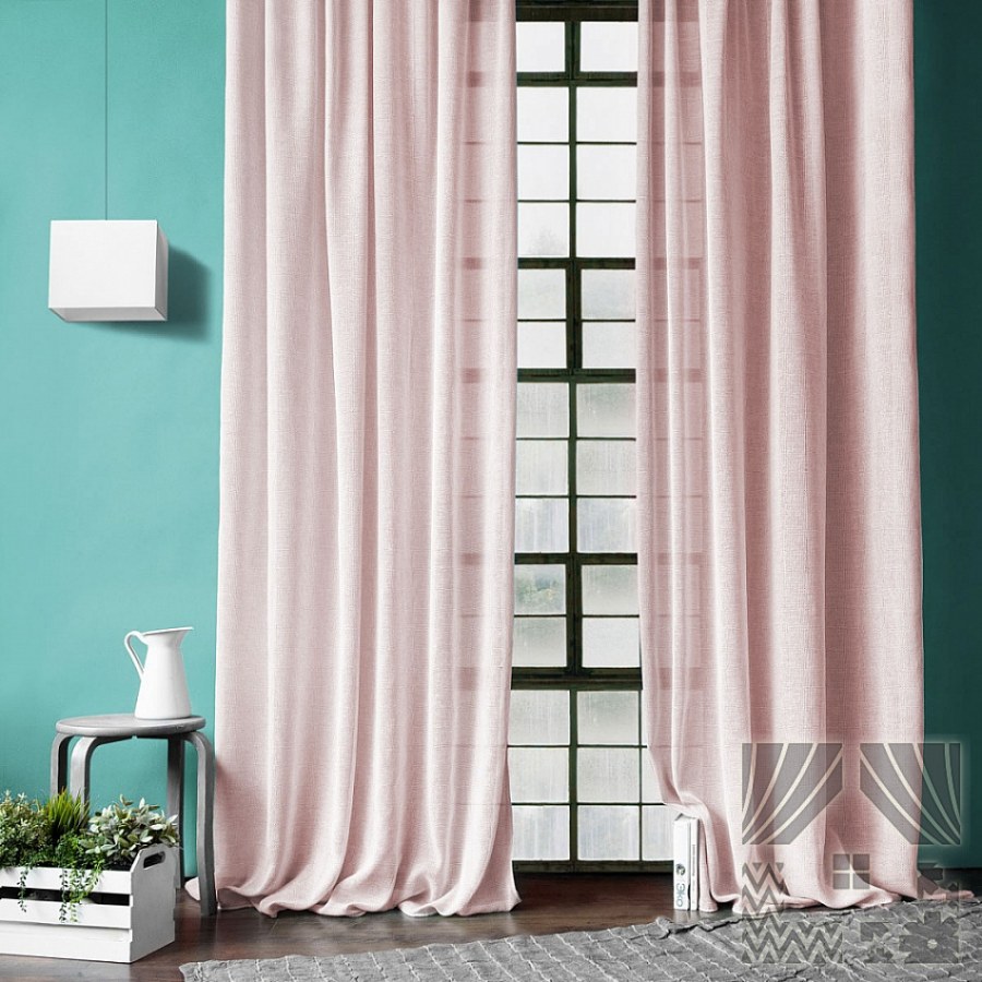 Комплект штор с подхватами "блэкаут", розовый (BL-200399-gr)