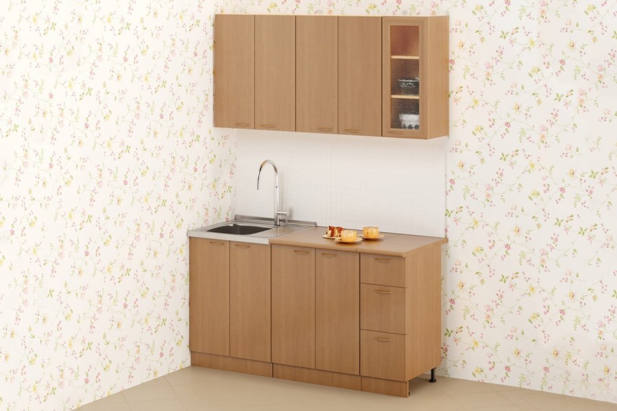 Кухня "эконом-1,2м" лайм