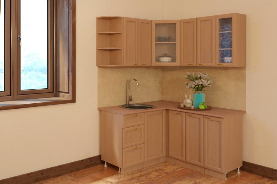 Угловой шкаф на кухню