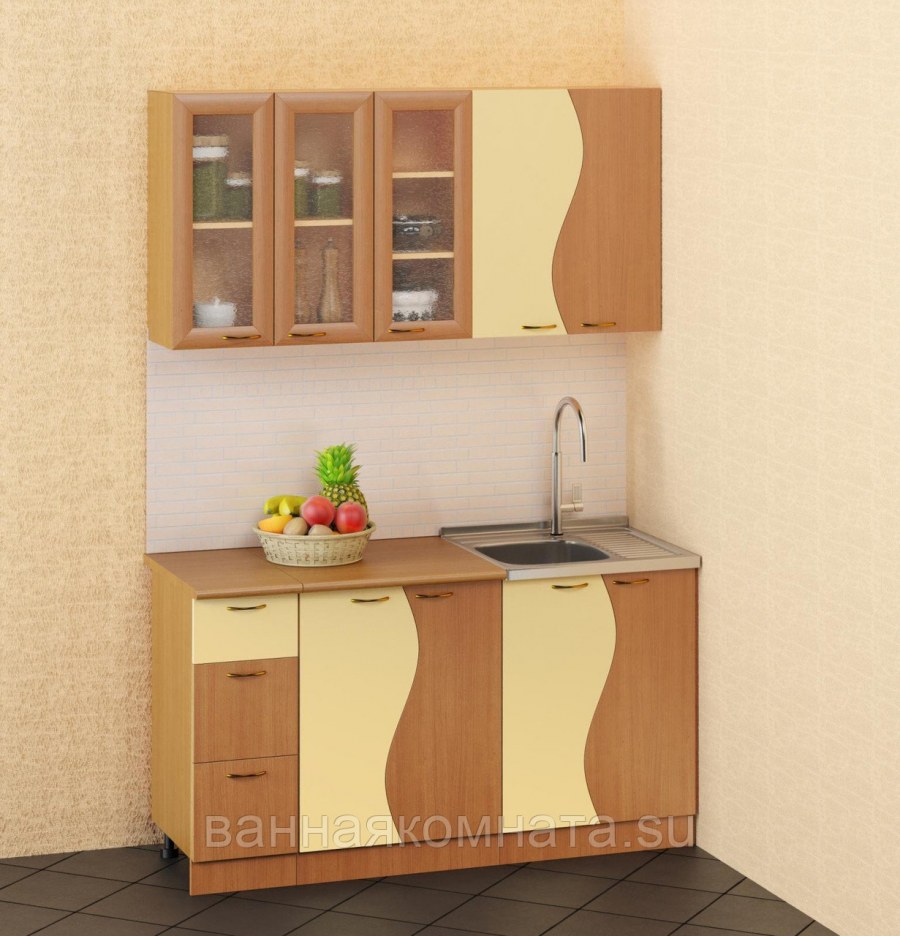 Кухня «волна» (1.5м)
