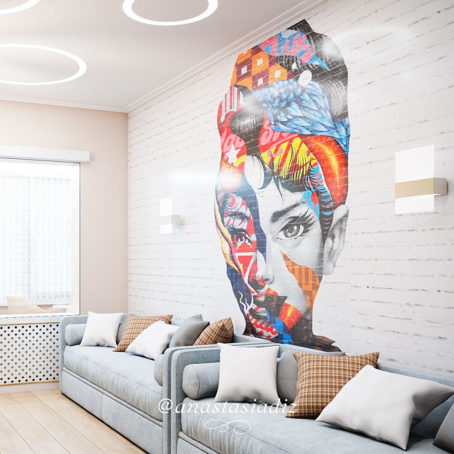 Граффити в интерьере