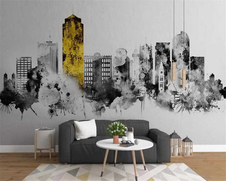 Стильные фотообои в интерьере