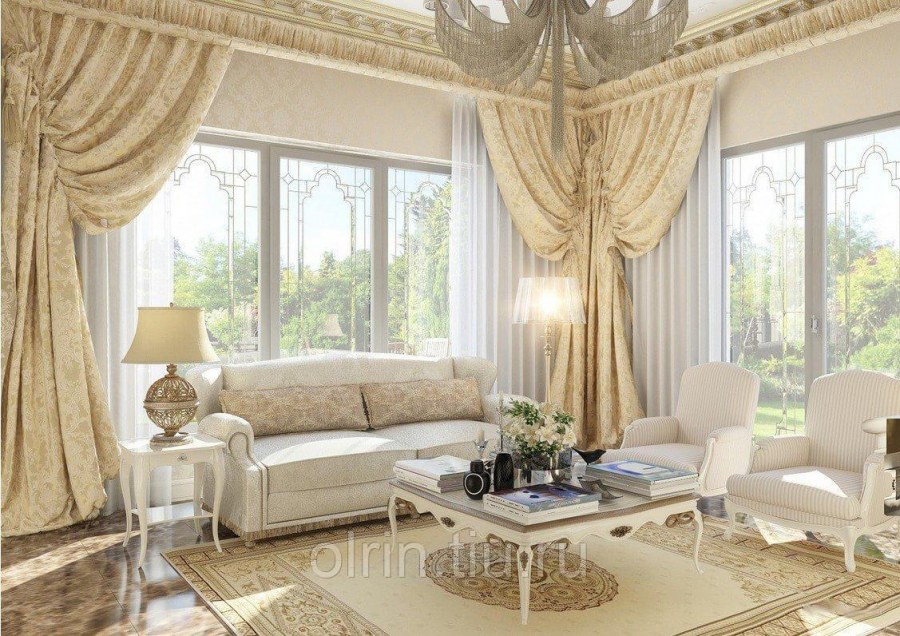 Шторы в классическом интерьере