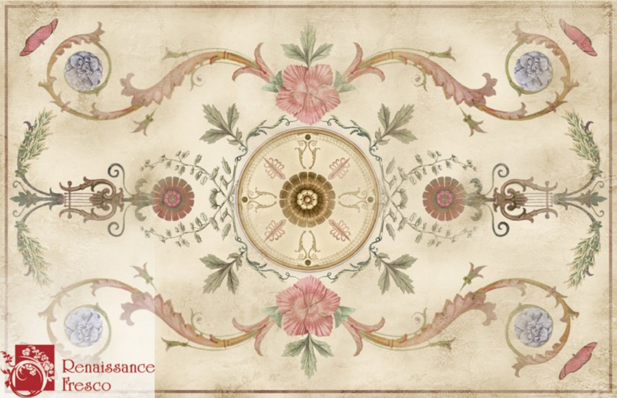 Фрески орнаменты Ренессанс