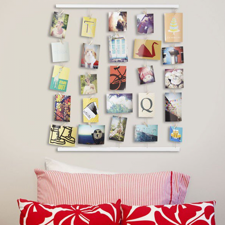 Панно с зажимами для 40 фотографий Hangit белое 315000-660