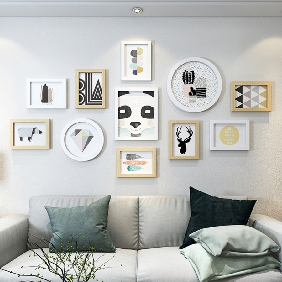 Фоторамки в декоре интерьера