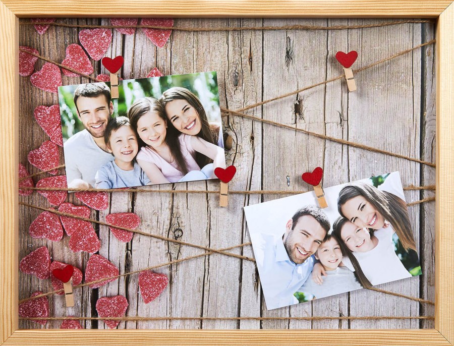 Фоторамка с прищепками
