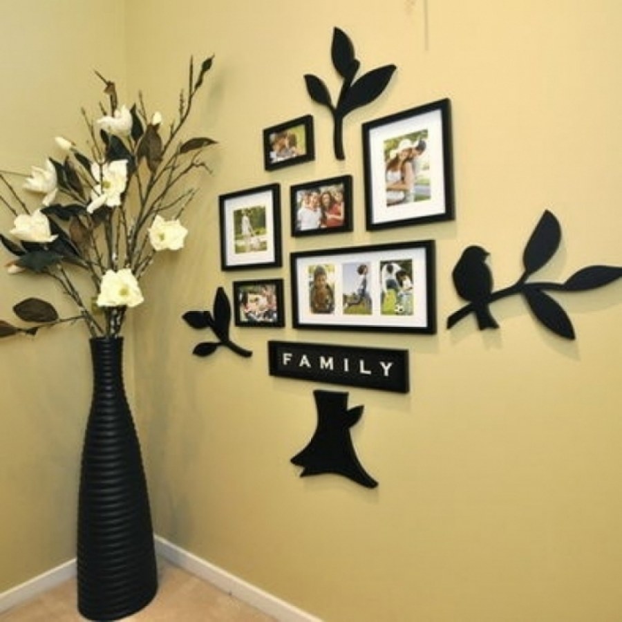 Декор стен деревом