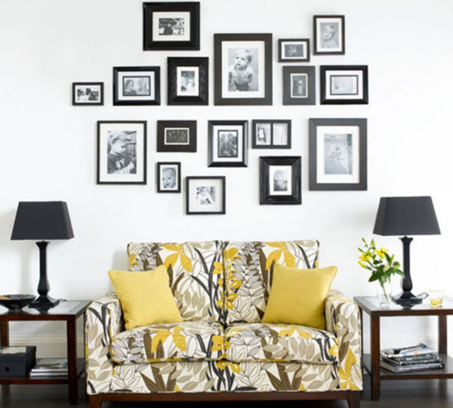 Украшение стен картинами