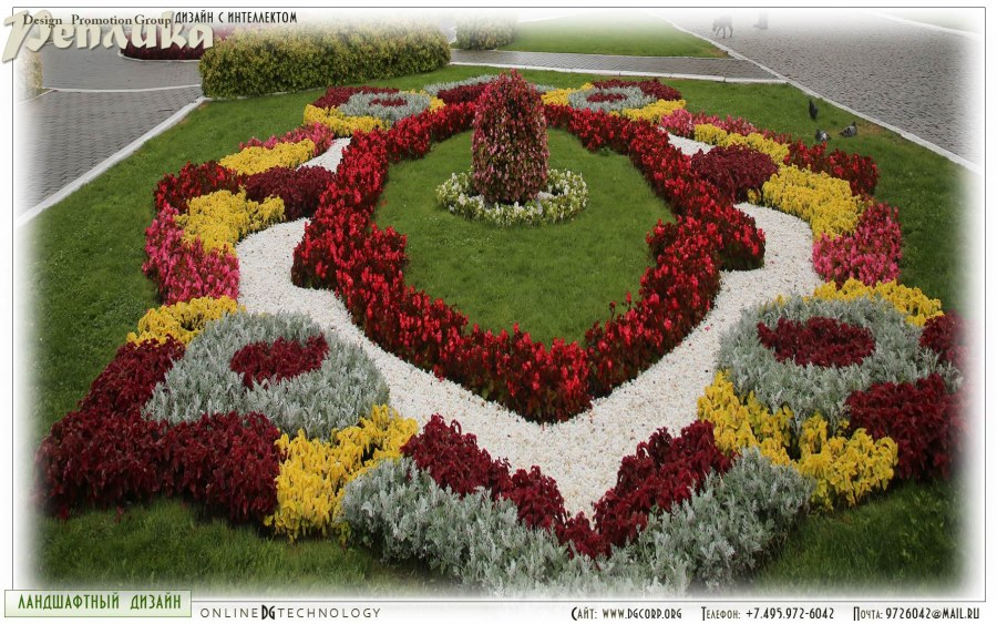 Проекты цветочных клумб