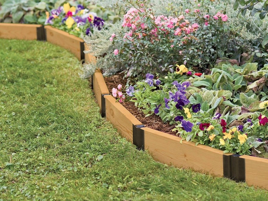 Миксбордер с плитняком