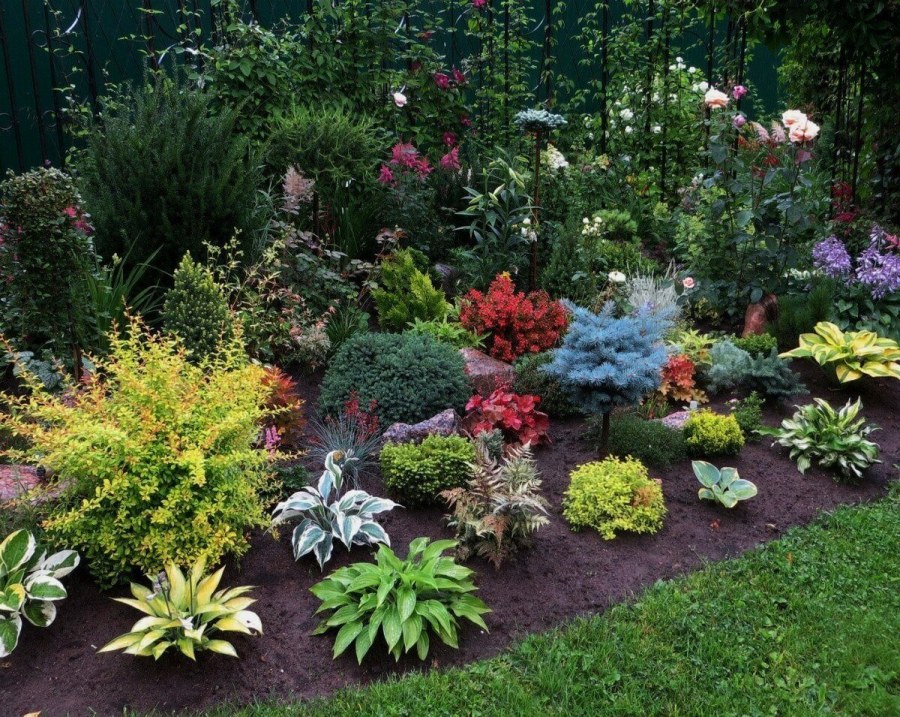 Схема посадки цветника многолетники непрерывного цветения