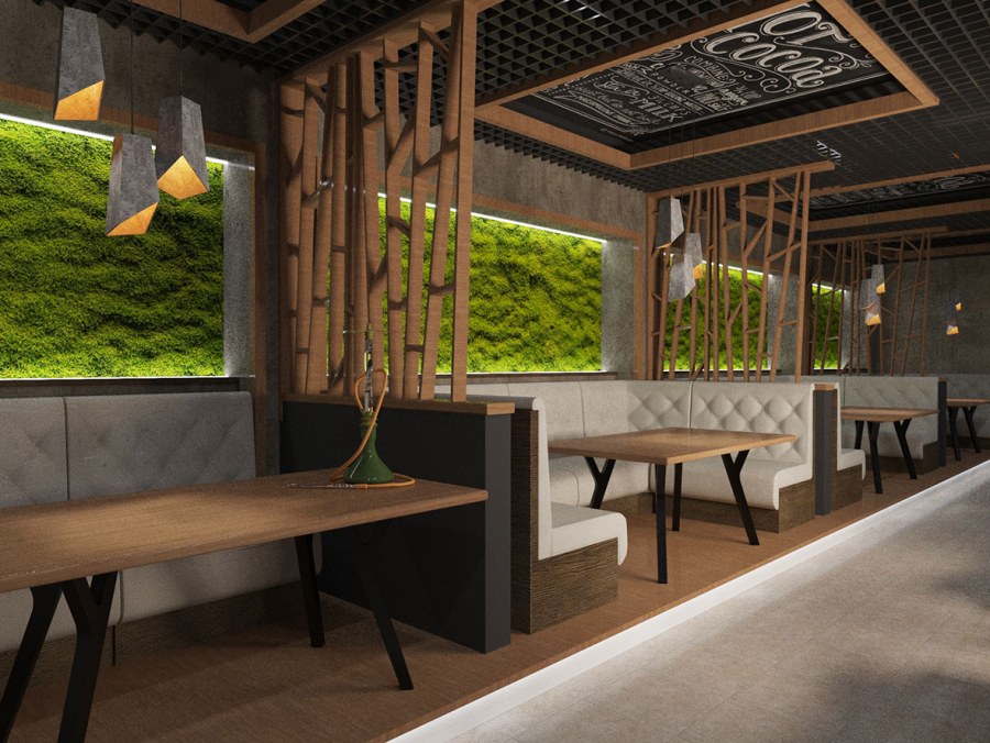 Озеленение кальянной