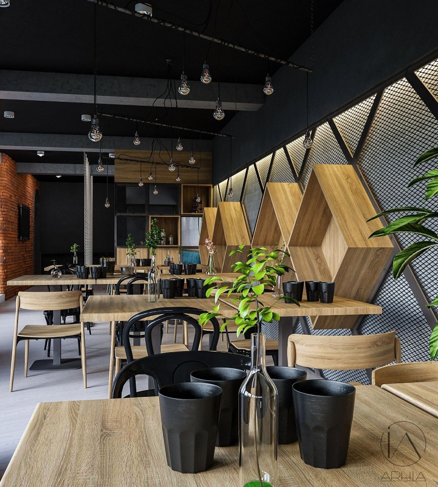 Ресторан в эко стиле