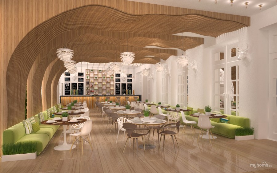 Экостиль в кафе