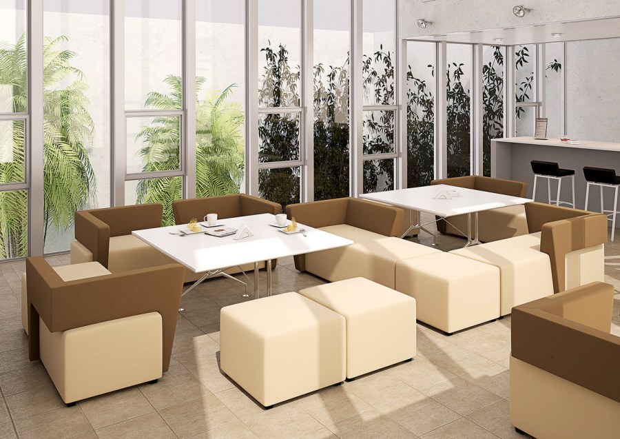 Модульные диваны для кафе