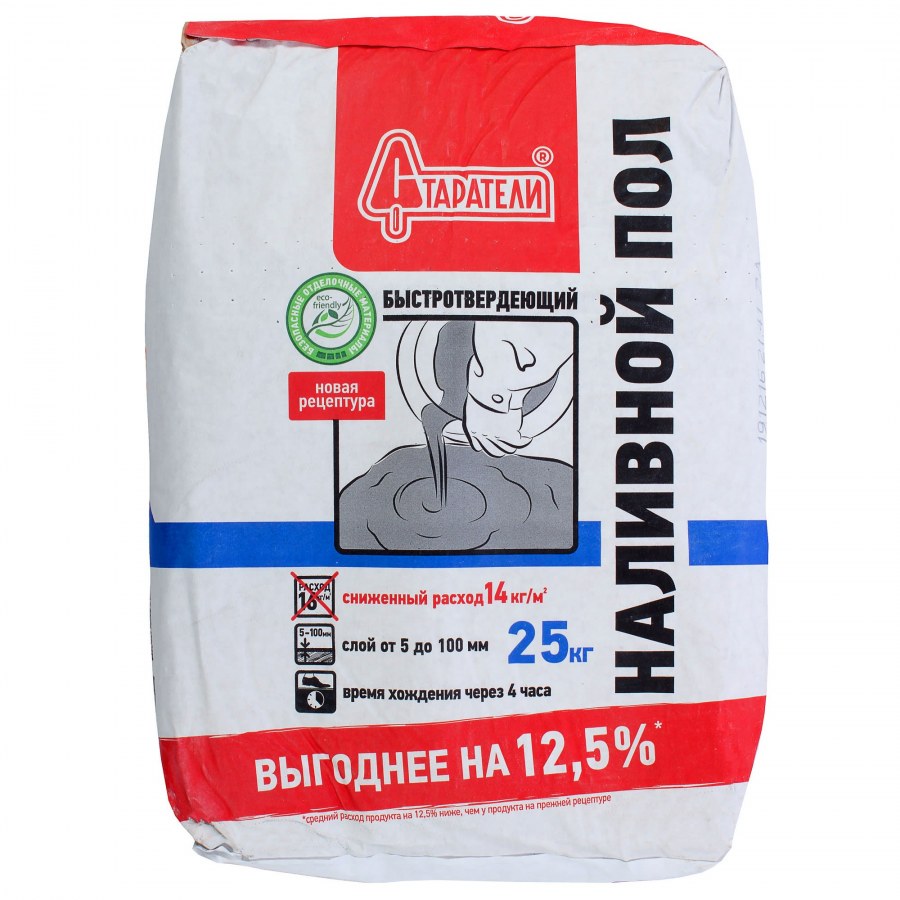 Наливной пол Старатели быстротвердеющий 25 кг