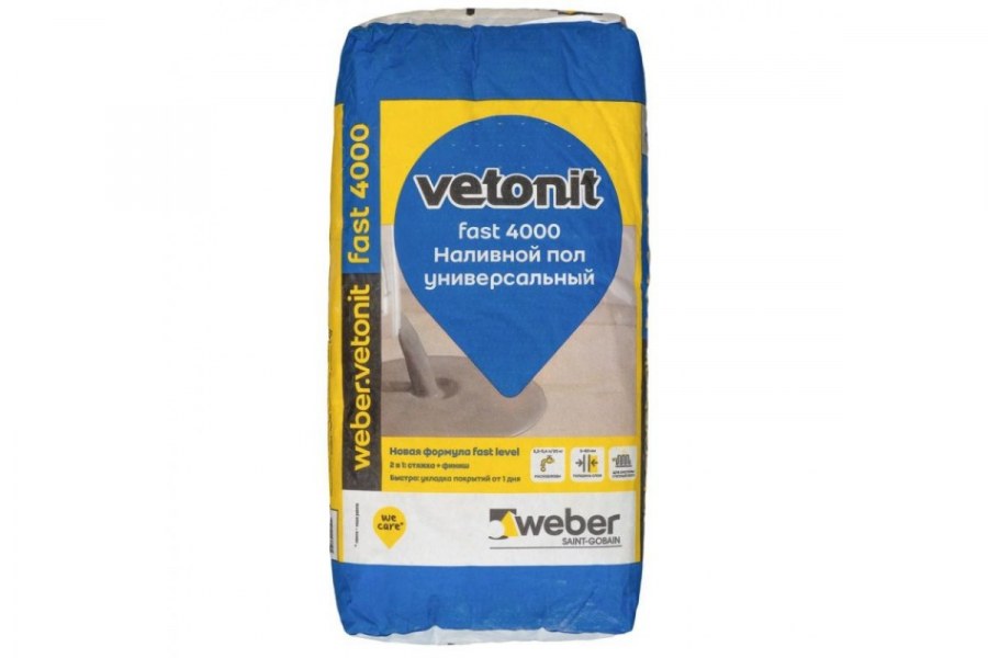 Ровнитель для пола Vetonit 4000 fast 20кг