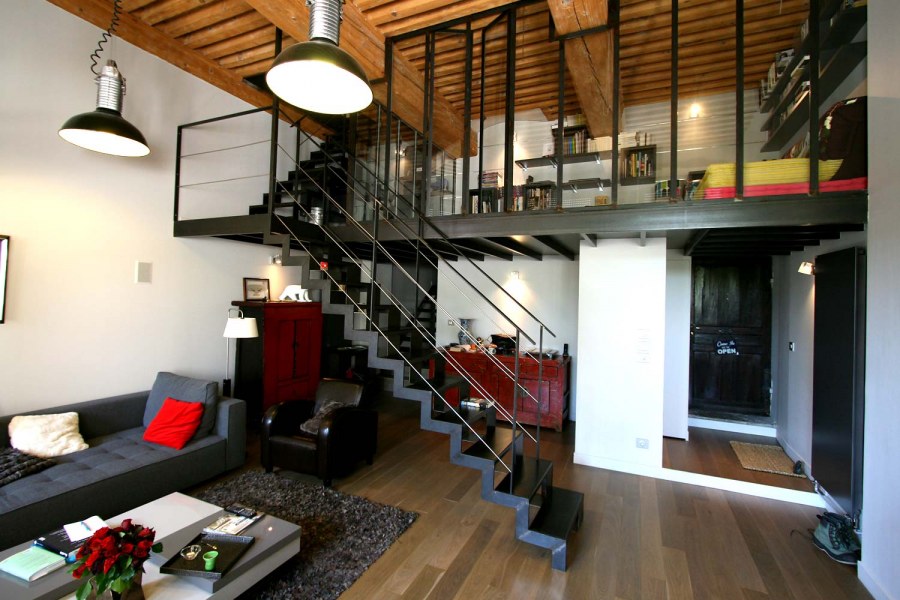 Антресольный этаж в стиле лофт