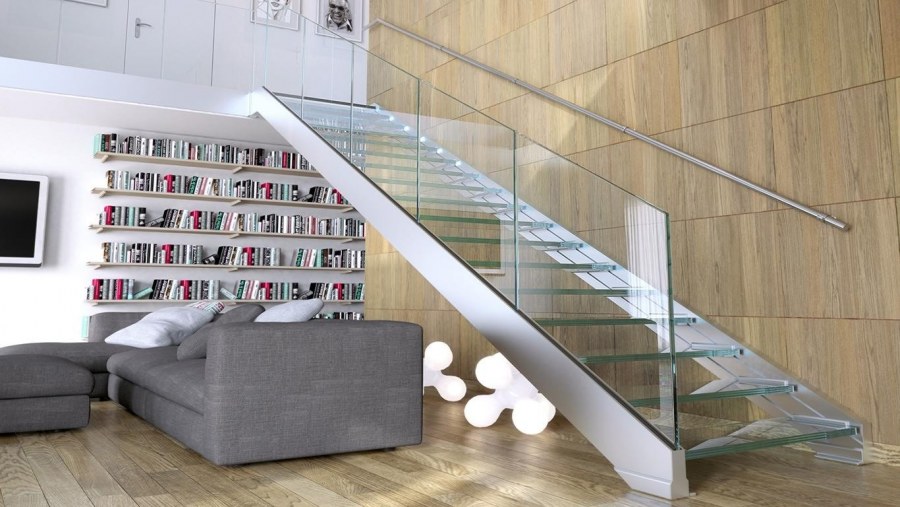 Стеклянные ограждения для лестницы