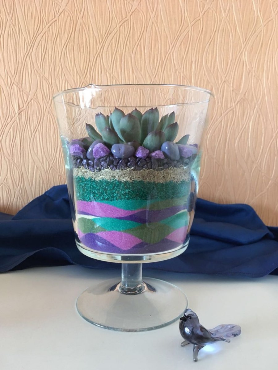 Композиции с цветным песком