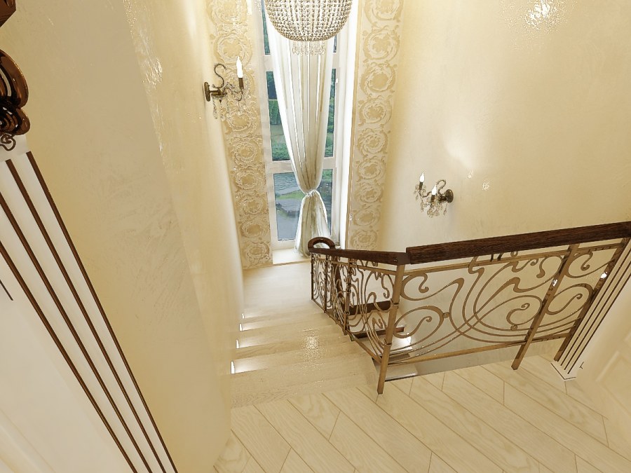 Шторы на лестничный пролет