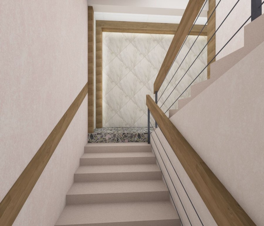 Отделка лестничной клетки