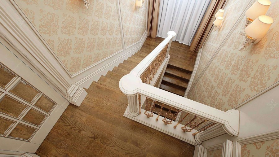 Отделка лестничного проема