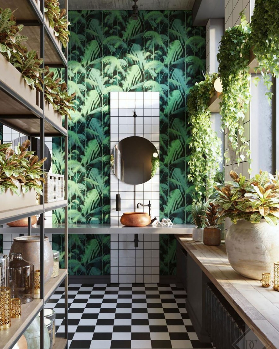 Плитка в тропическом стиле