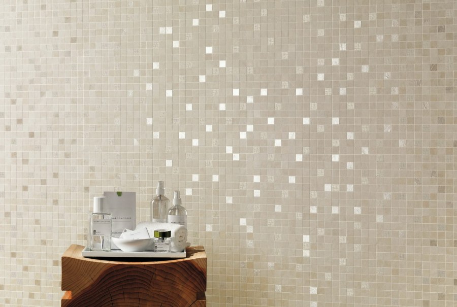 Мозаика белая атлас Конкорд