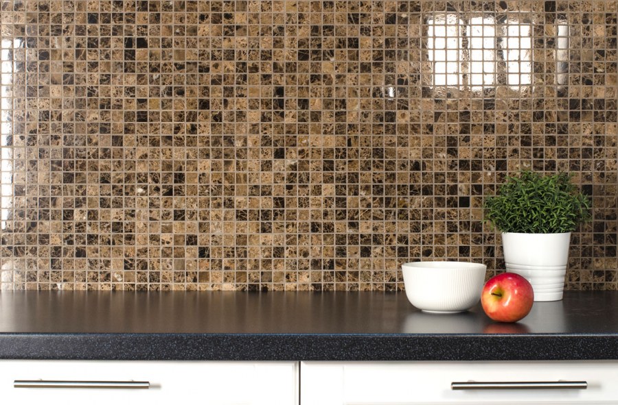 Мозаика мраморная Starmosaic Wild Stone темно-коричневая 30,5х30,5 см