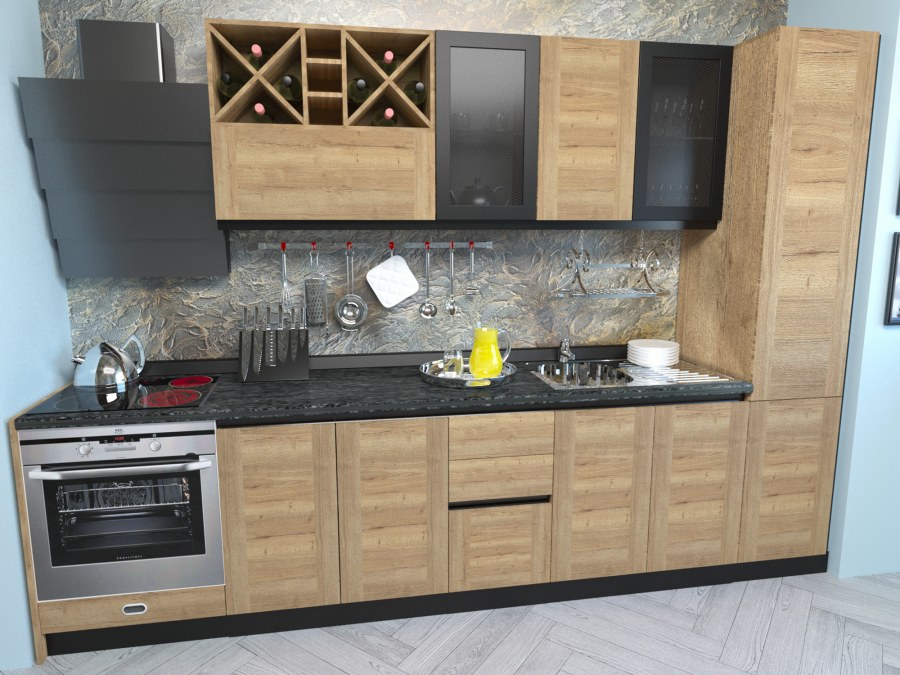 Кухня Сити дуб Галифакс