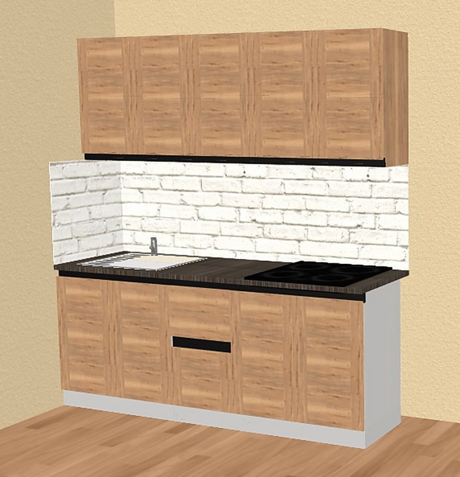 Кухонный гарнитур Сити дуб Галифакс