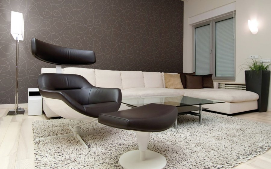 Сочетание темных и светлых обоев в интерьере