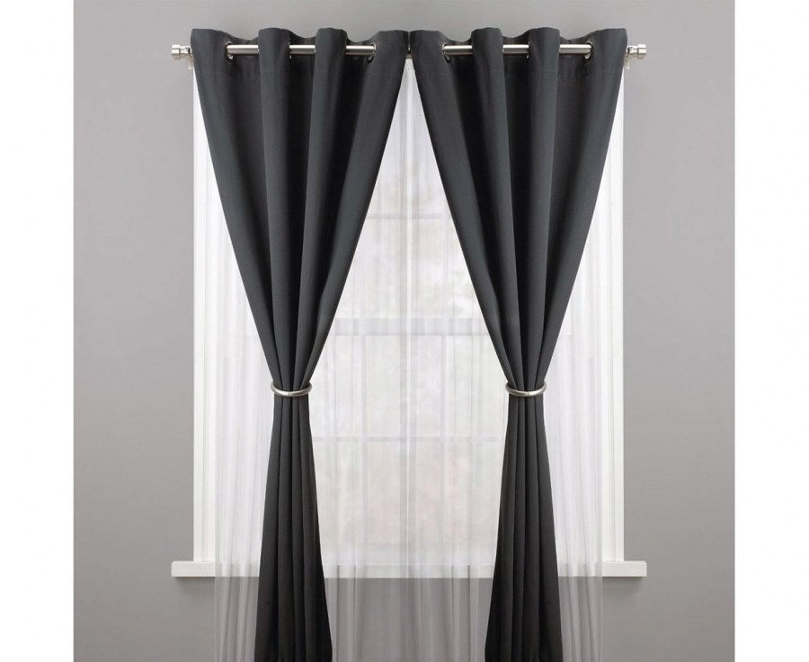 Гардина черная