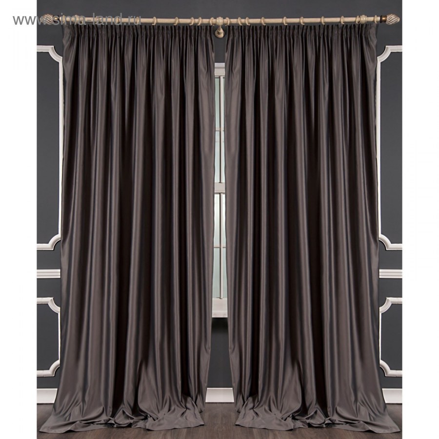 Шторы шанти коричневые