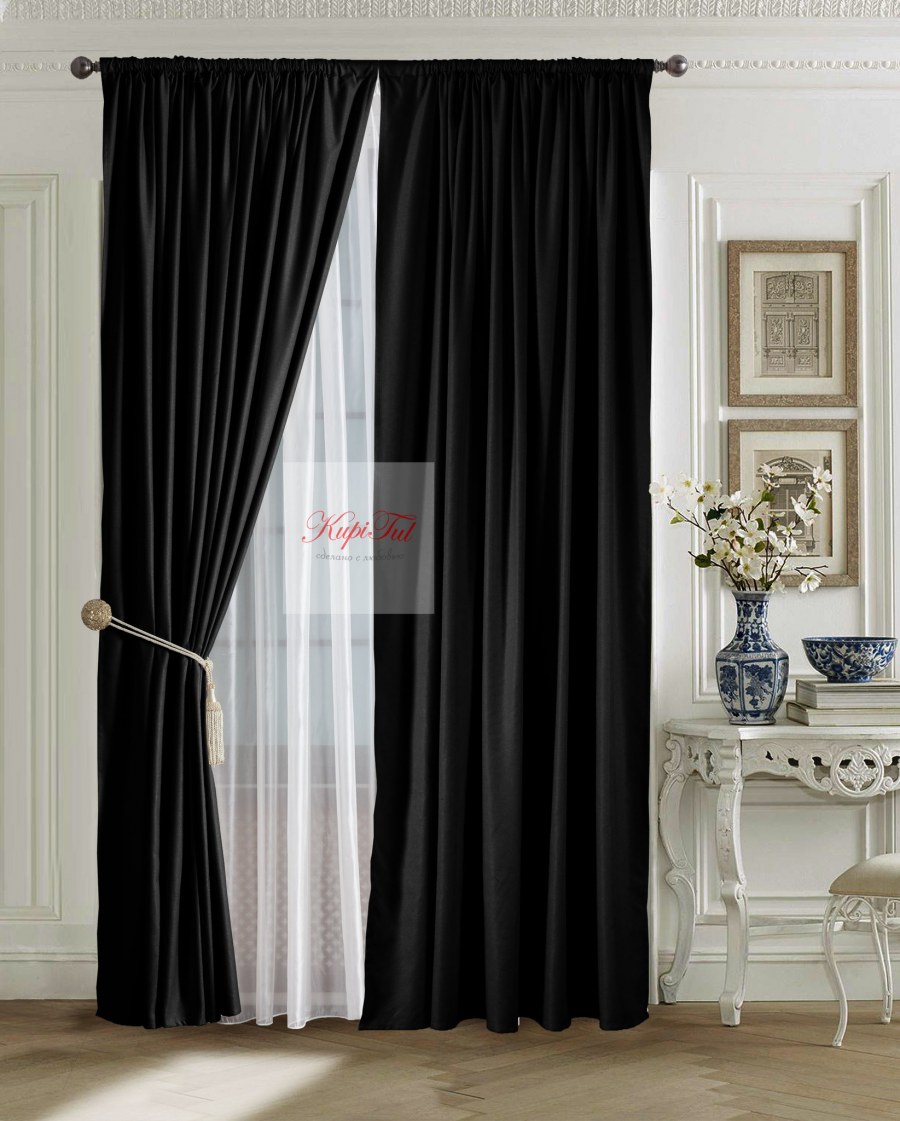 Черные шторы