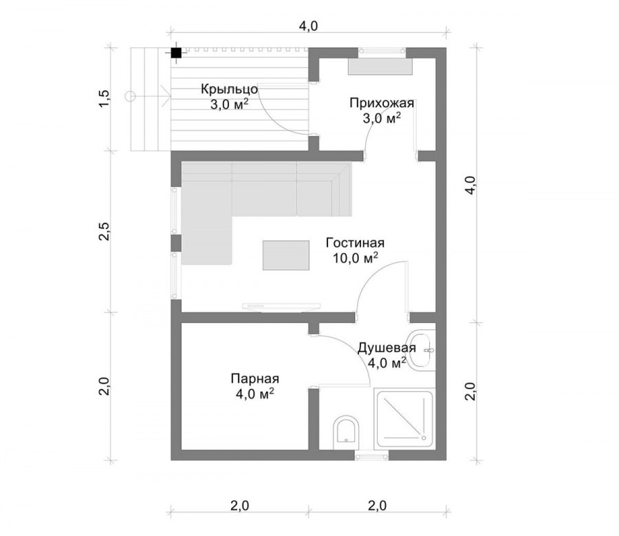 Крыльцо металлическое для деревянного дома