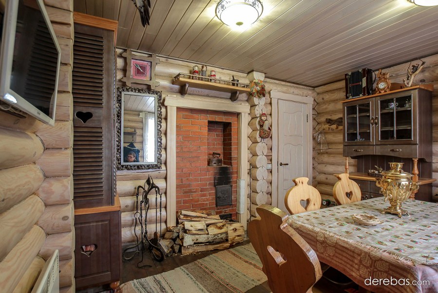 Отделка бани в деревенском стиле