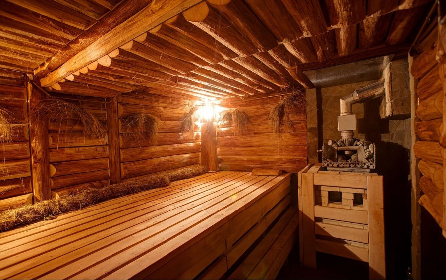 Убранство старой бани