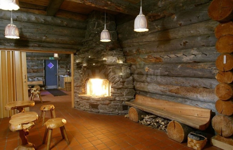 Интерьер деревенской бани