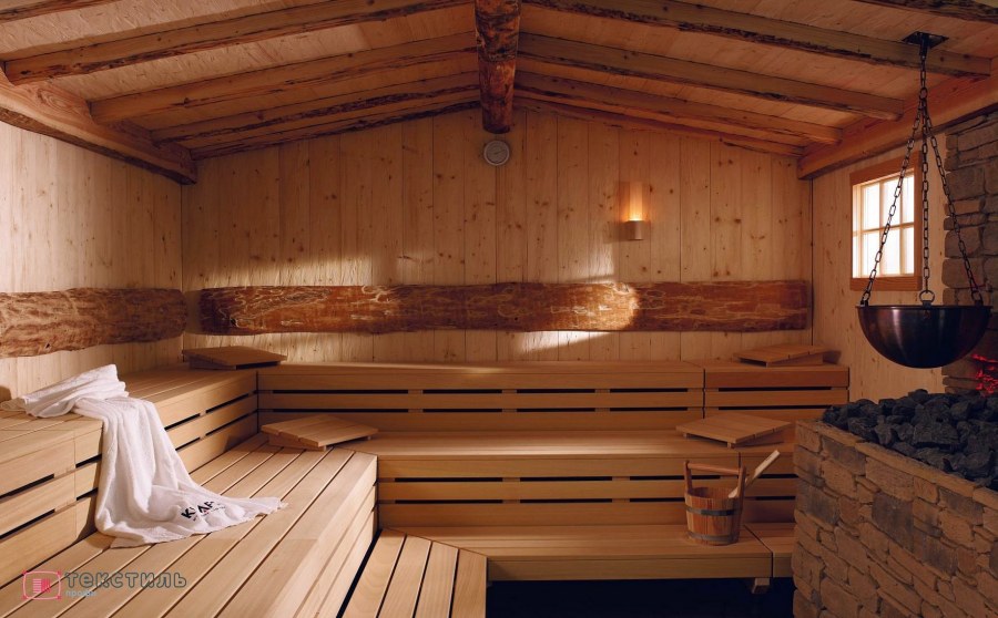 Интерьер деревенской бани