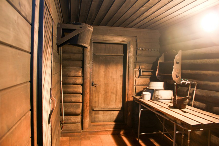 Старые Деревенские бани изнутри