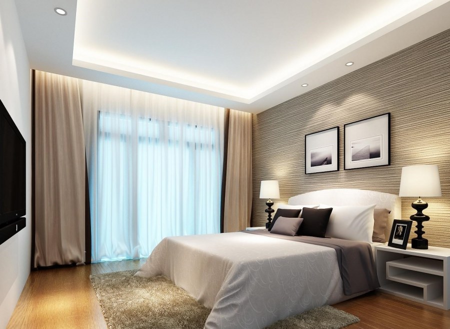 Потолок в спальне