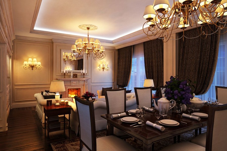 Гостиная современная классика