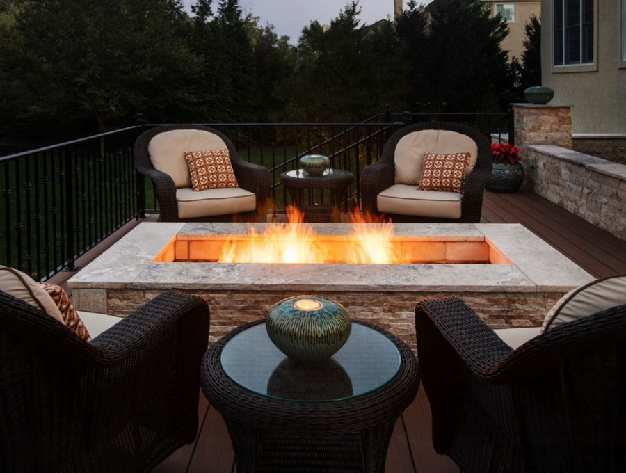 Кострище на террасе