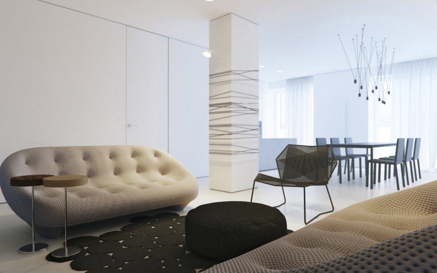 Колонны в современном интерьере